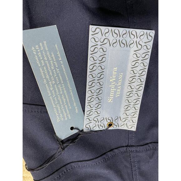 NWT Simply Vera Vera Wang Women's Size PS Pencil Mini Skirt Blue Petite Small - Picture 9 of 9
